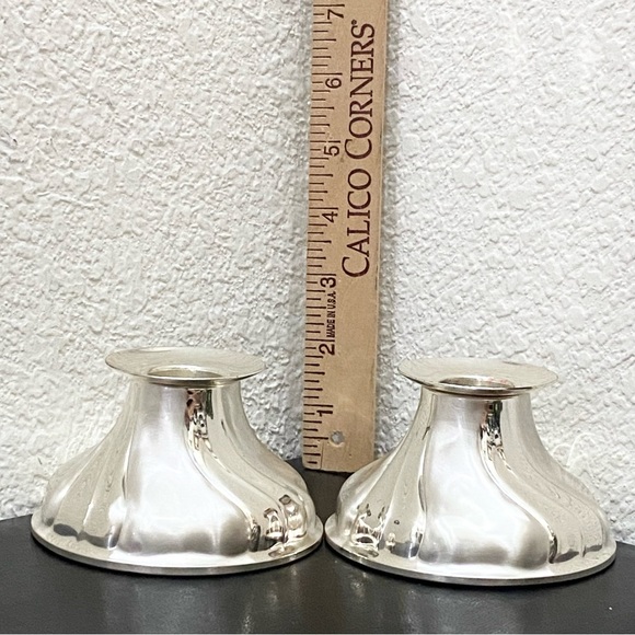 Pair Of Vintage WMF EP BRASS GERMANY Silver Plate Candle Holders - Picture 5 of 13